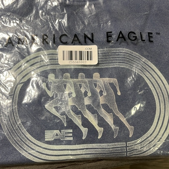 BRAND NEW men’s medium american eagle running shirt blue - Picture 3 of 4